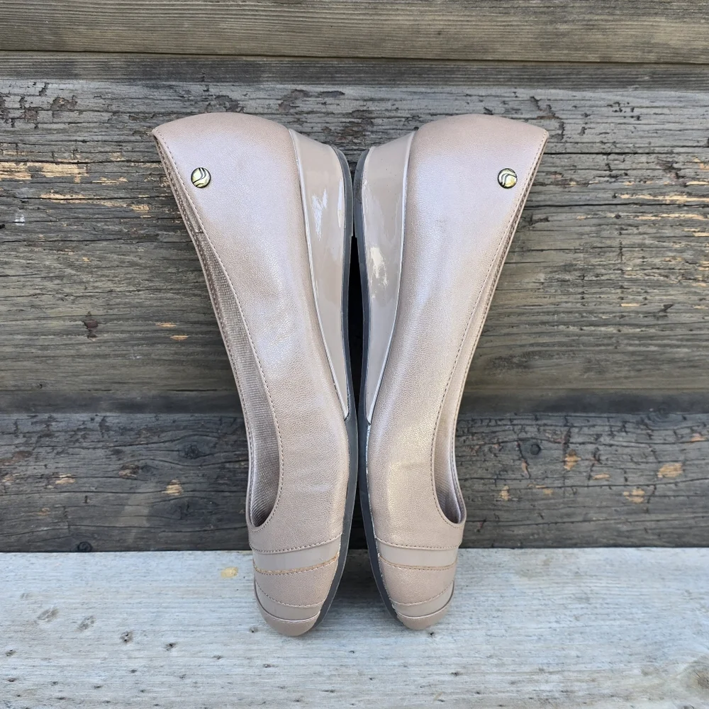 Life Stride Laflash Feminine Minimalist Blush Nude Comfort Wedge 6.5M